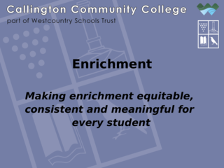 Enrichment - Staff launch