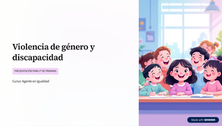 V. DE GÉNERO Y DISCAPACIDAD