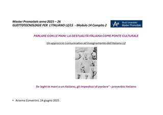 Video Presentazione Modulo 14
