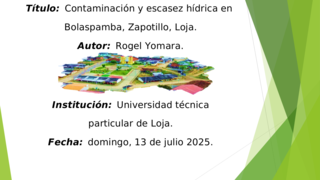 Contaminación ambiental