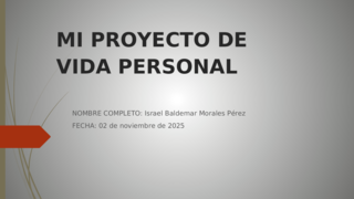 PROYECTO DE VIDA PERSONAL